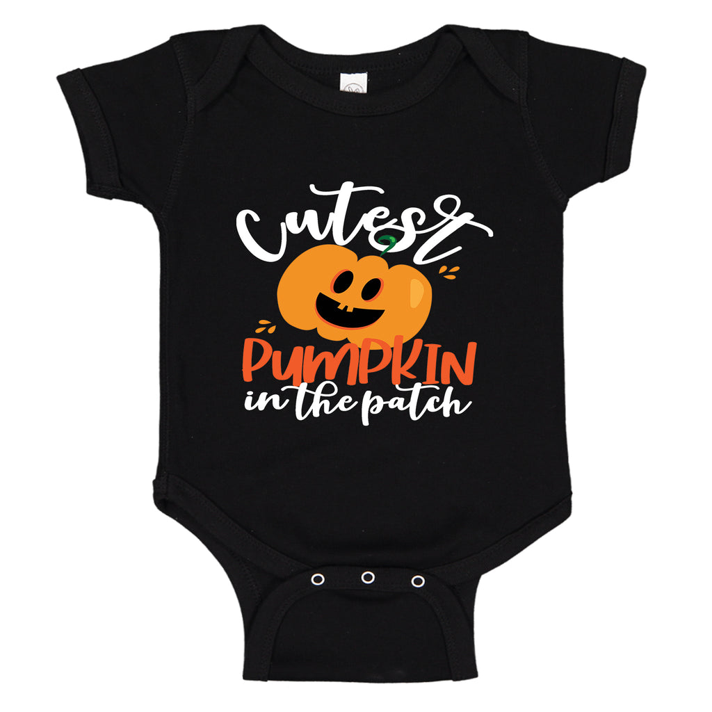 Ink Trendz® Cutest Pumpkin in the Patch Baby Halloween Baby One-piece Bodysuit Halloween onesie