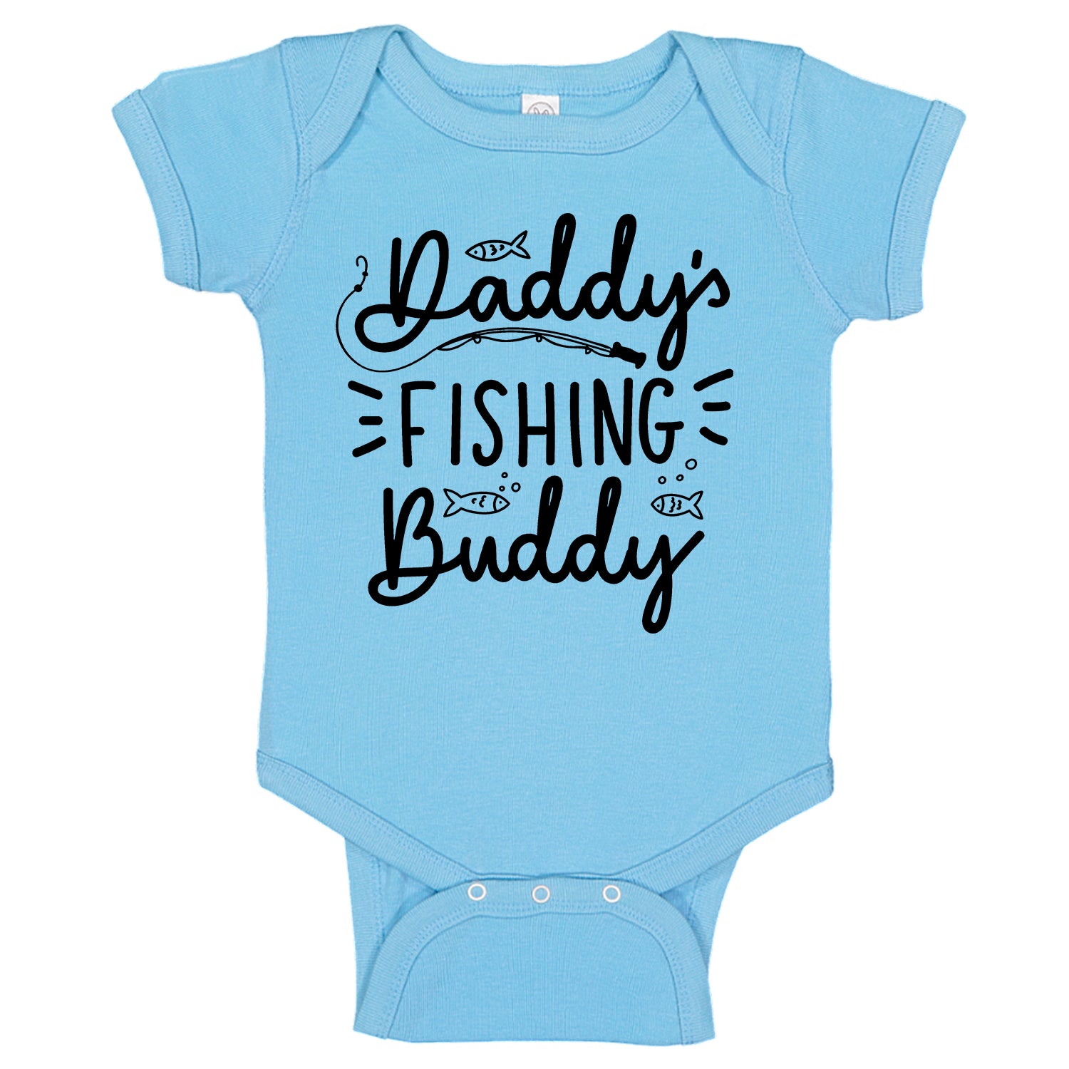 Daddy's Fishing Buddy Fishing Rod Infant Bodysuit Romper –