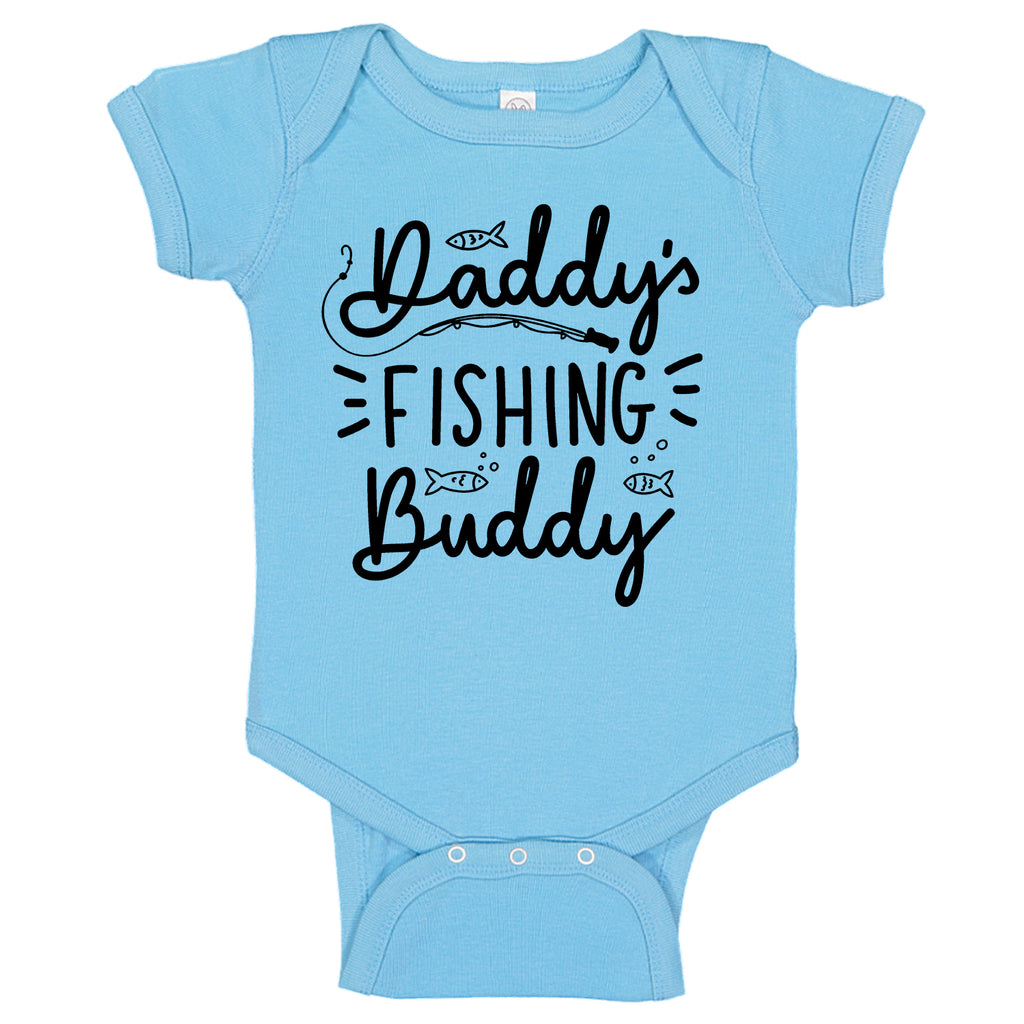 Daddy's Fishing Buddy Fishing Rod Infant Bodysuit Romper