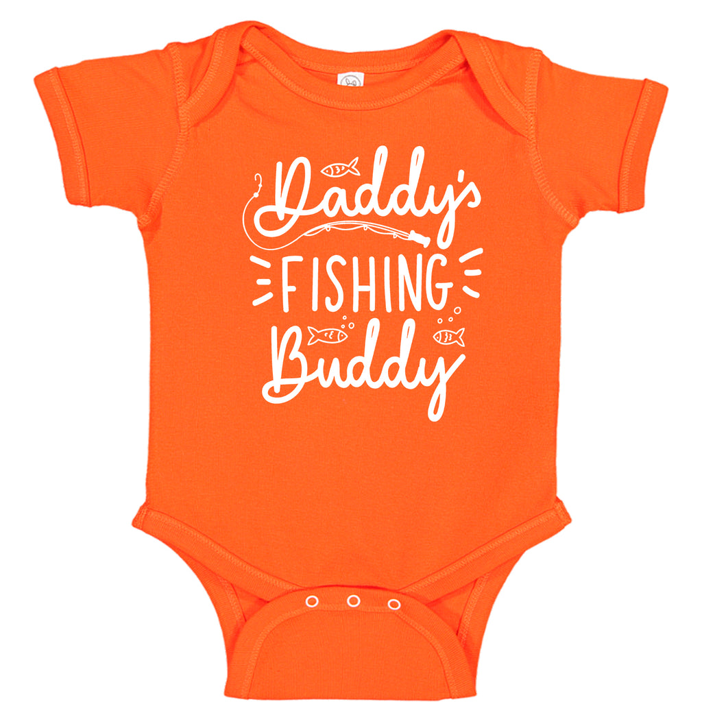 Daddy's Fishing Buddy Fishing Rod Infant Bodysuit Romper