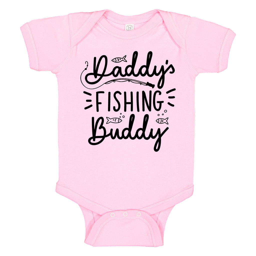 Daddy's Fishing Buddy Fishing Rod Infant Bodysuit Romper