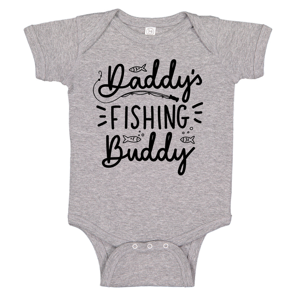 Daddy's Fishing Buddy Fishing Rod Infant Bodysuit Romper