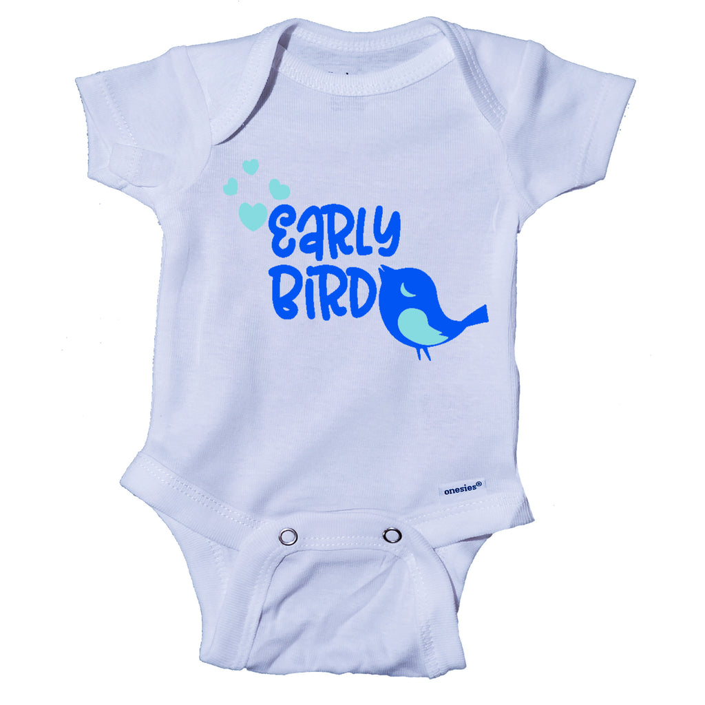 Early Bird Baby Boy- Miracle Baby- NICU Baby Onesie® One-Piece Bodysuit- Ink Trendz