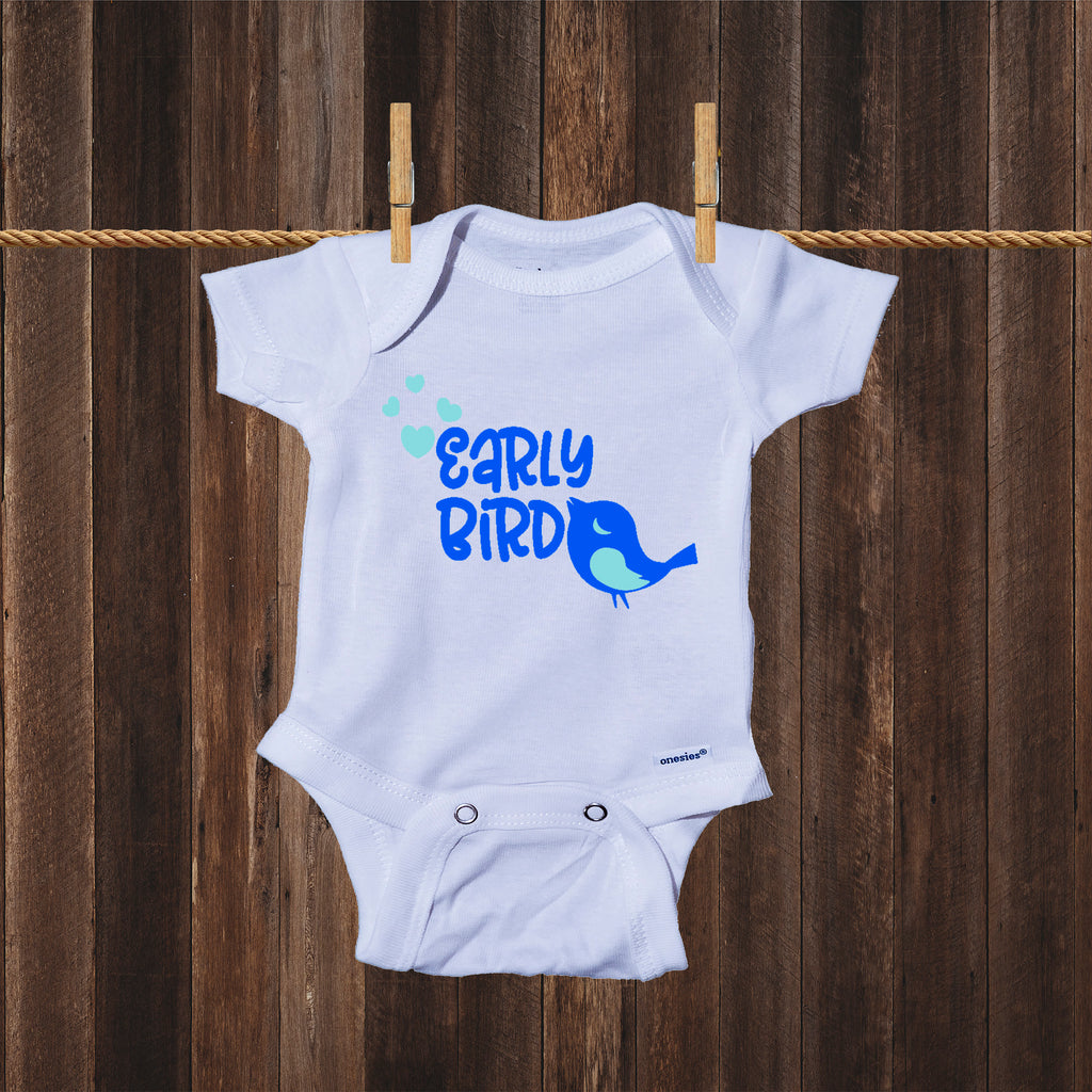 Early Bird Baby Boy- Miracle Baby- NICU Baby Onesie® One-Piece Bodysuit- Ink Trendz