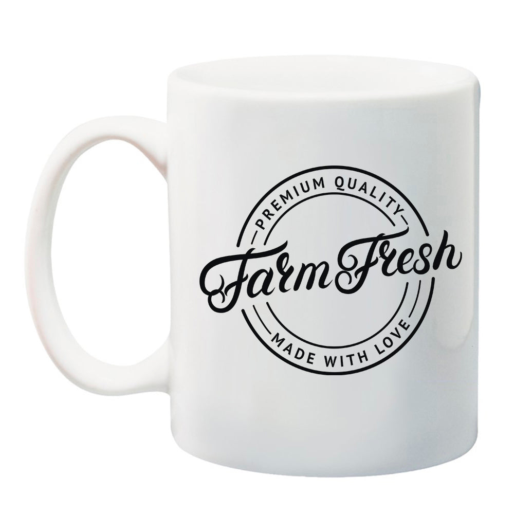 Ink Trendz ® Farmers Market Farm Fresh Made With Love 11 oz. Ceramic Coffee Mug