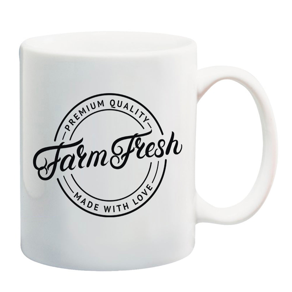 Ink Trendz ® Farmers Market Farm Fresh Made With Love 11 oz. Ceramic Coffee Mug