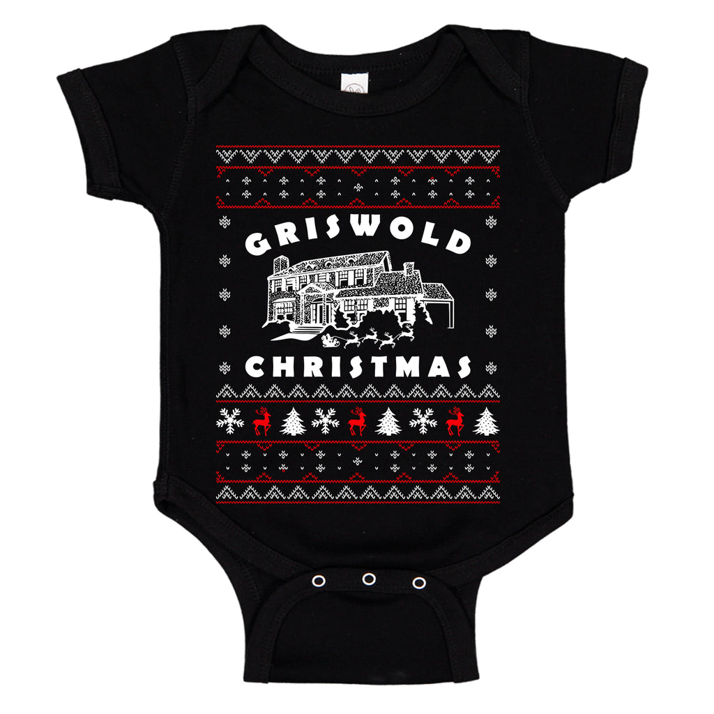 Griswald Christmas Funny Ugly Sweater Baby Bodysuit