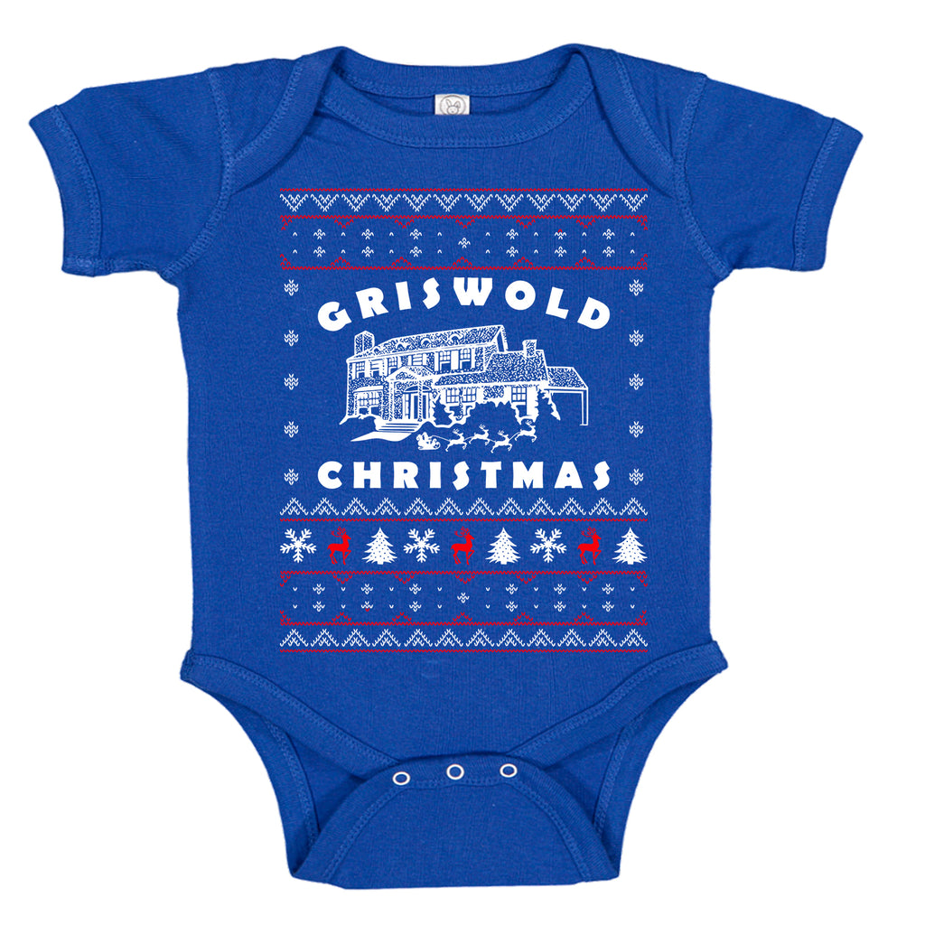 Griswald Christmas Funny Ugly Sweater Baby Bodysuit