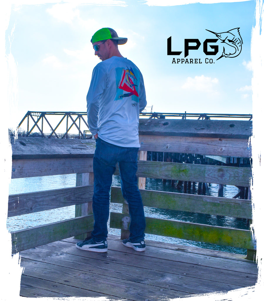 LPG Apparel Co® Diamond Sportfish Long Sleeve Performance UPF 50+ T-Shirt