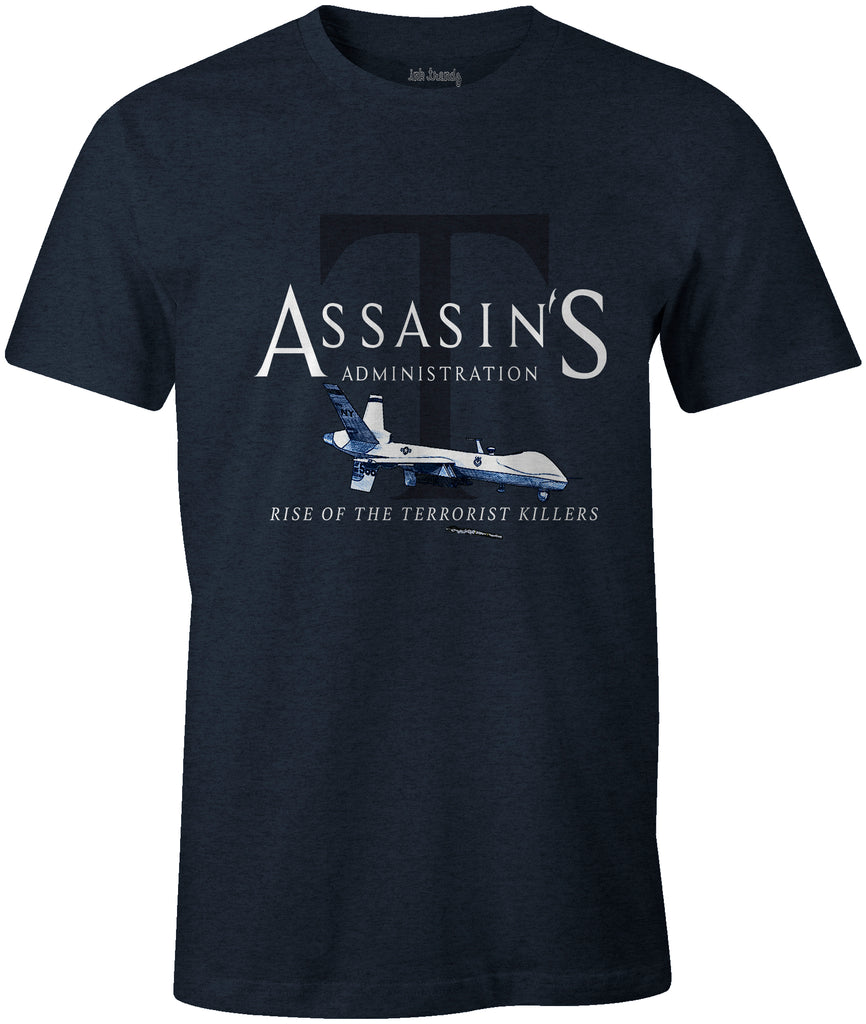 Ink Trendz® Assasin's Administration Trump MQ-9 Reaper Drone Rise of the Terrorist Killers T-Shirt, Drone T-Shirt, Drone T-Shirts, Militaary T-Shirts, MAGA, general soleimani