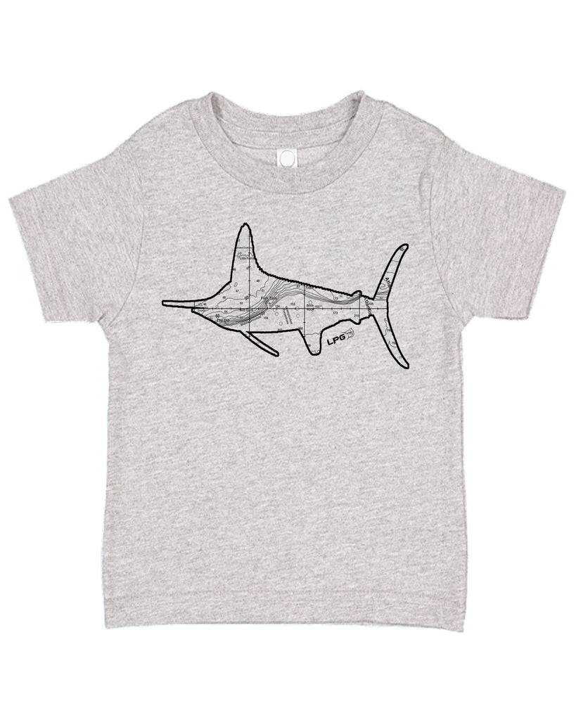 LPG Apparel Co. White Marlin Big Game Fishing Toddler Tee T-Shirt