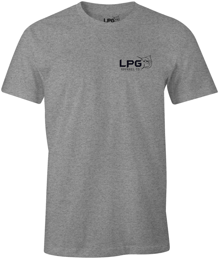 LPG Apparel Co. Puerto Rican Inshore Porgy Bluefish Bass Fish Flag T-Shirt