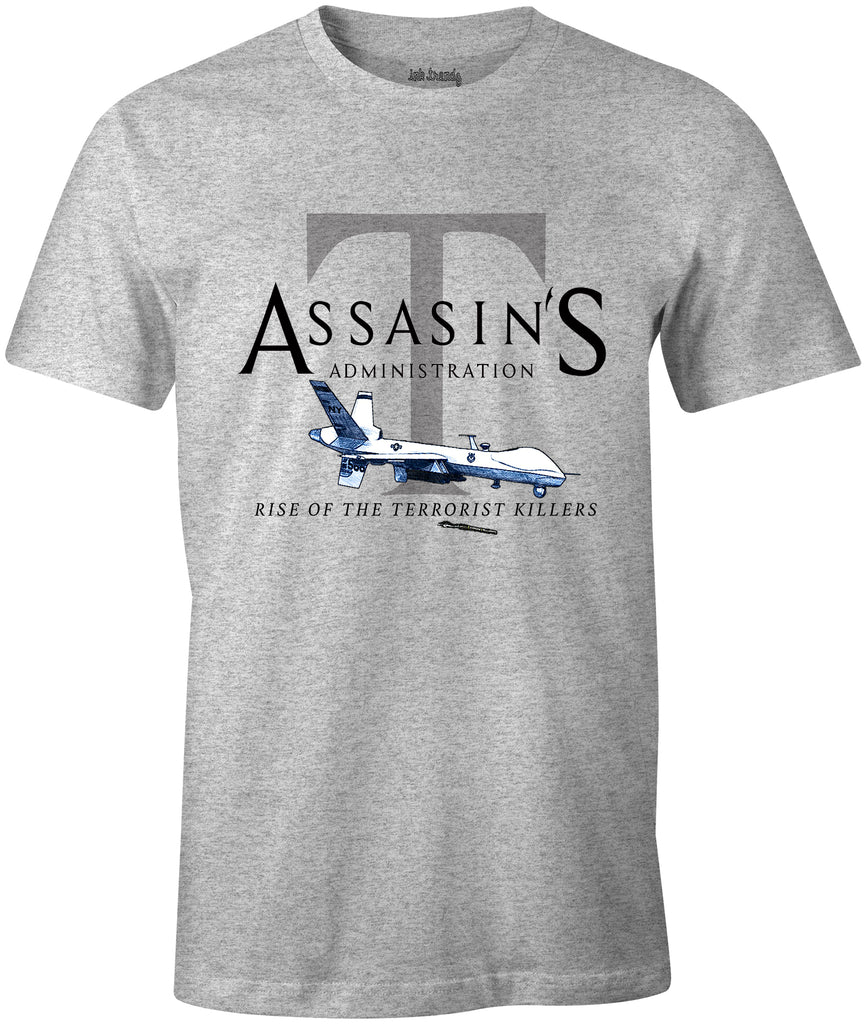 Ink Trendz® Assasin's Administration Trump MQ-9 Reaper Drone Rise of the Terrorist Killers T-Shirt, Drone T-Shirt, Drone T-Shirts, Militaary T-Shirts, MAGA, general soleimani