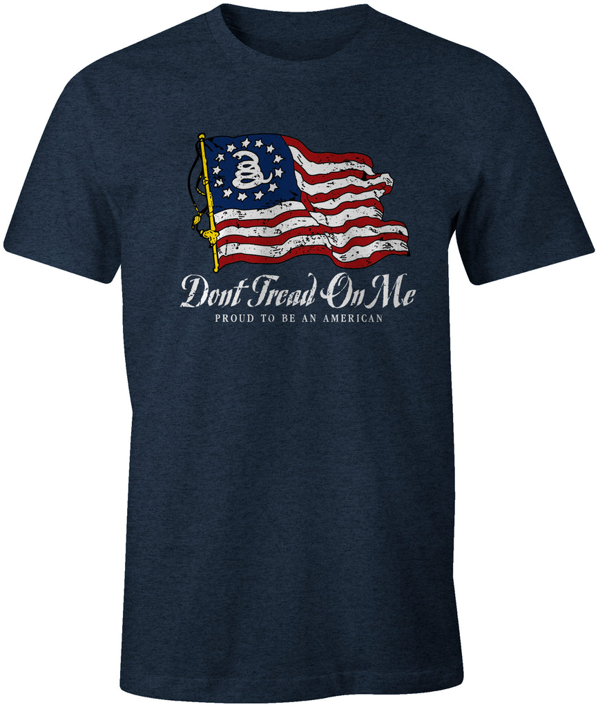 Ink Trendz Betsyr Ross & Gadsden Don't Tread on Me T-Shirt Apparel, Military themed T-Shirt Gadsden Flag T-Shirt