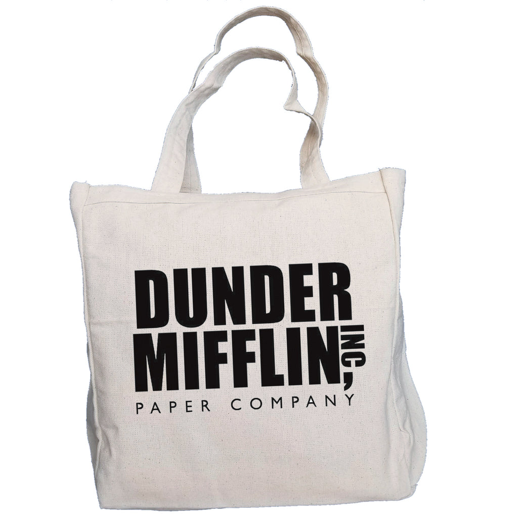 Ink Trendz® Dunder Mifflin INC. The Office 10oz. Natural Canvas Cotton Tote O-1