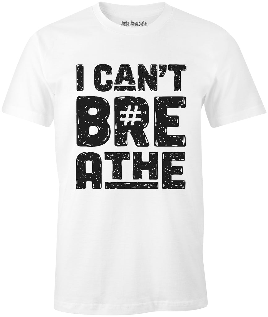 Ink Trendz® I Can't Breathe Grunge Grunge - George Floyd Social Justice Riot T-Shirt Black Lives Matter