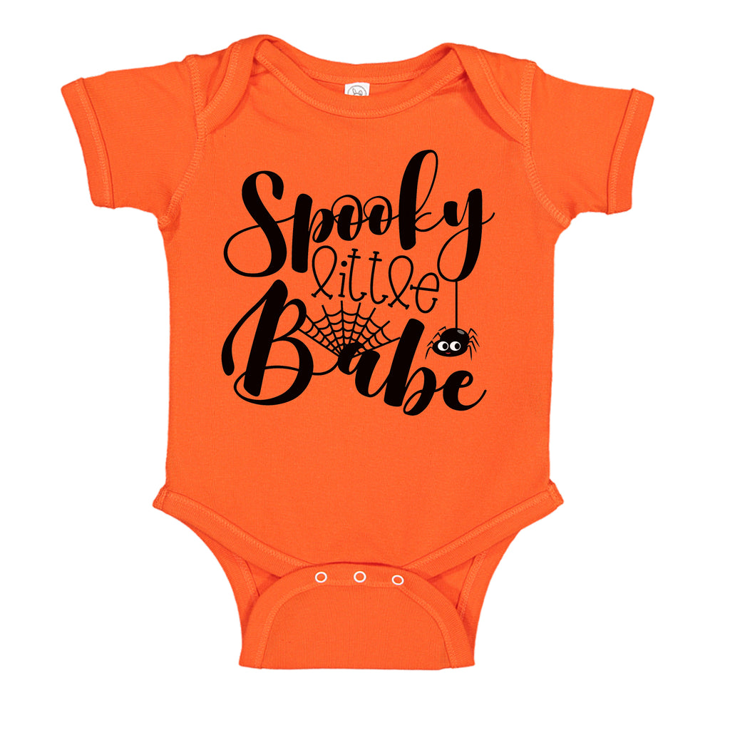 Ink Trendz®  Spooky Little Babe Cute Halloween Baby Girl Bodysuit Romper