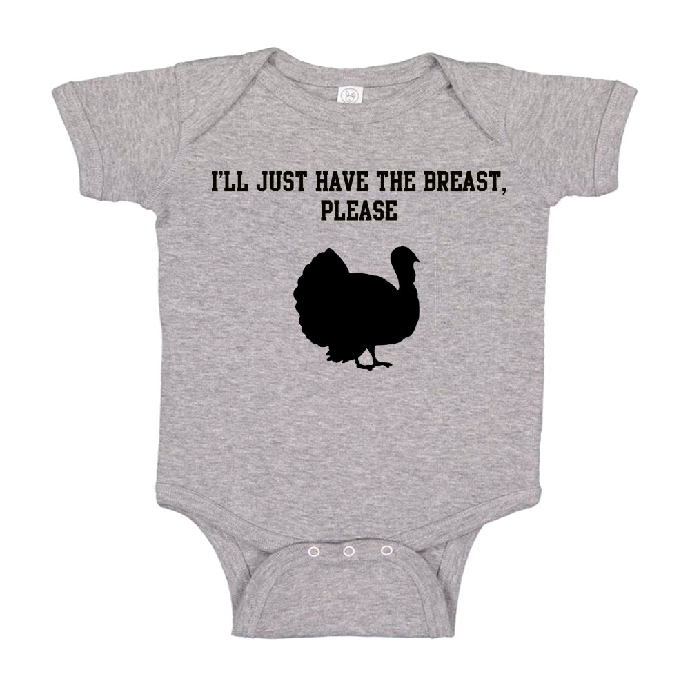 Ink Trendz I'll Just Have The Breast Please Thanksgiving Baby Bodysuit Thanksgiving onesie, Thanksgiving Onesies, Holiday Onesie