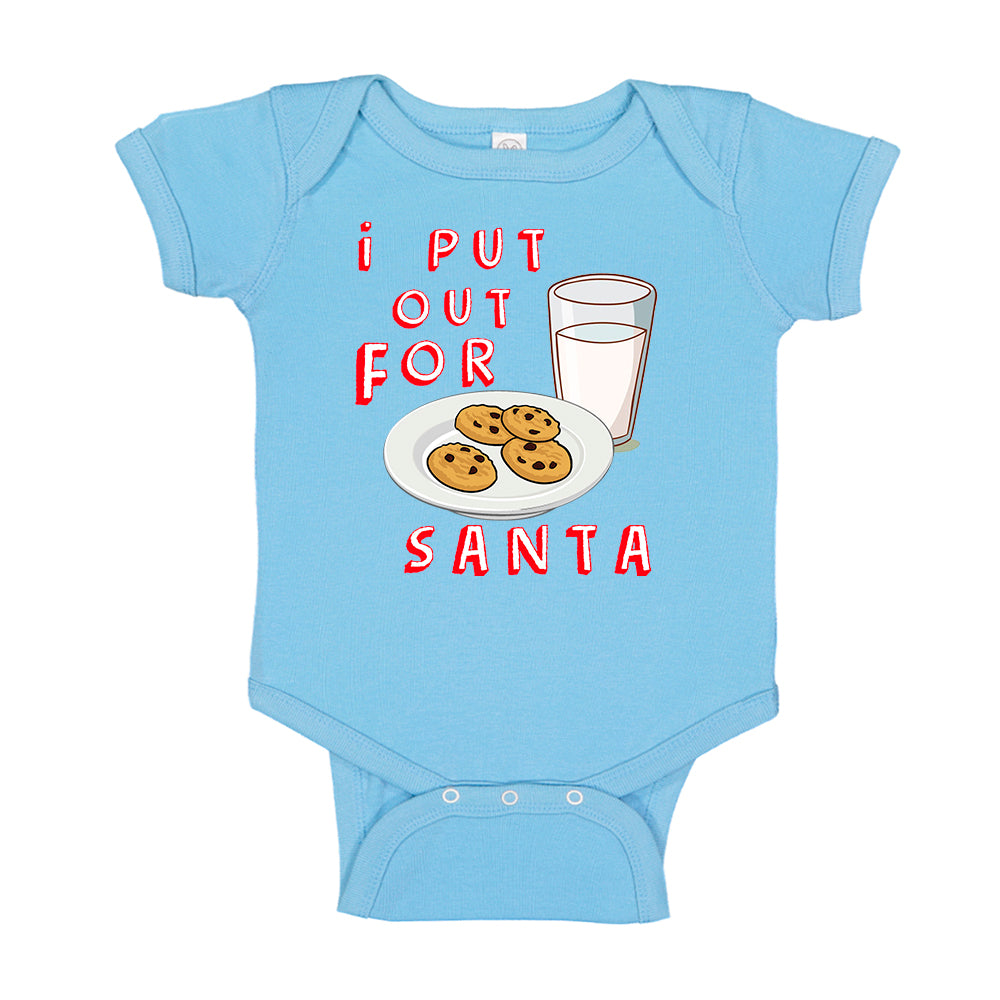 i Put Out For Santa Christmas Baby Bodysuit