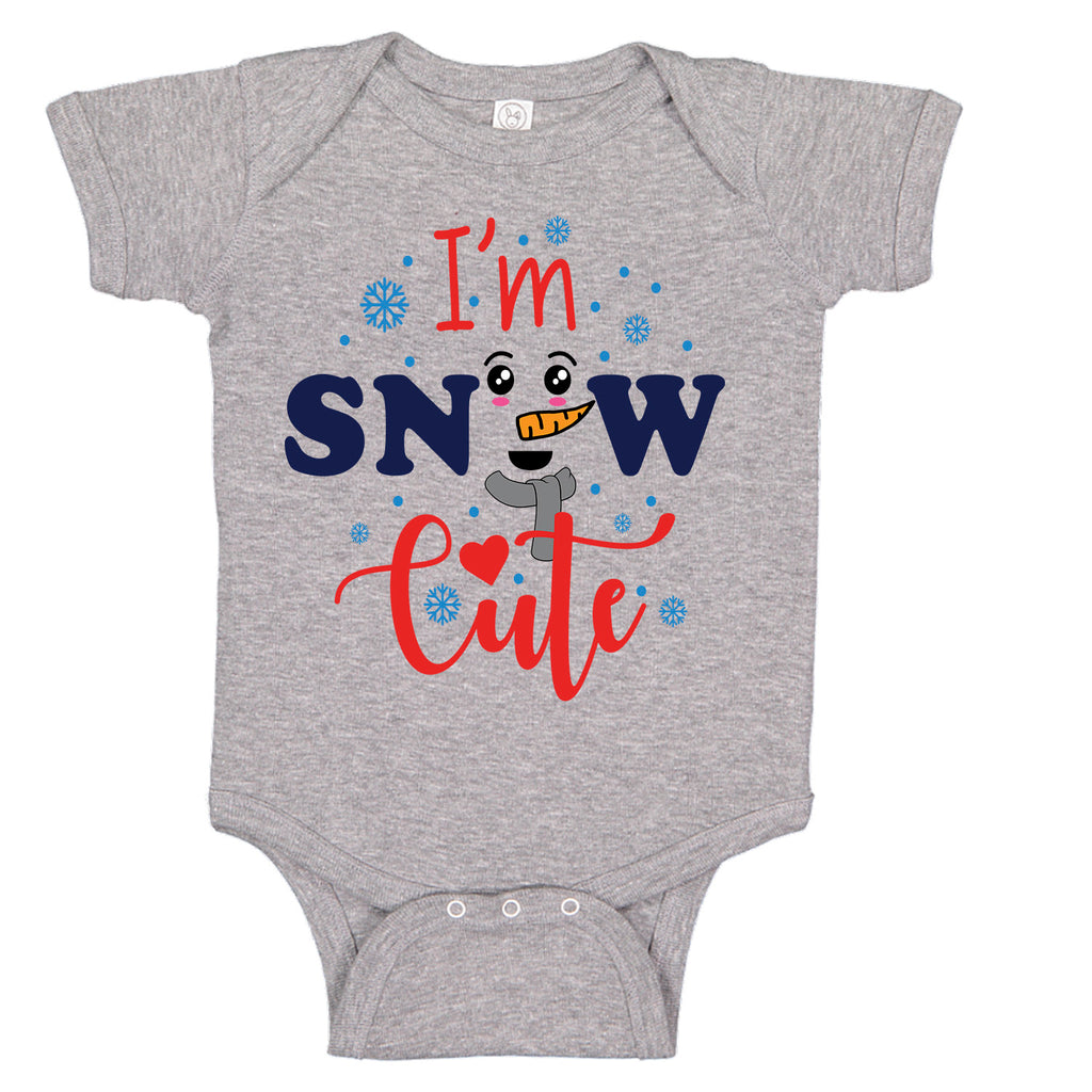 I'm Snow Cute Snowman Winter Wonderland Baby  Bodysuit Creeper