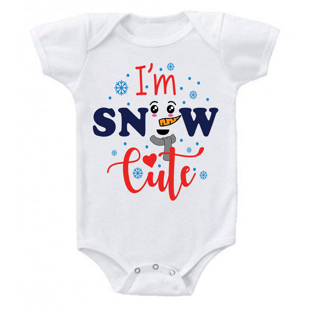I'm Snow Cute Snowman Winter Wonderland Baby  Bodysuit Creeper