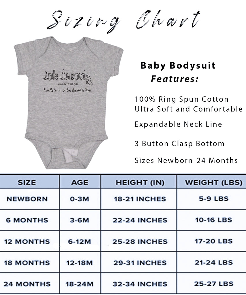 Ink Trendz® HELLO I'M NEW HERE Baby Reveal Announcement Baby Romper Bodysuit