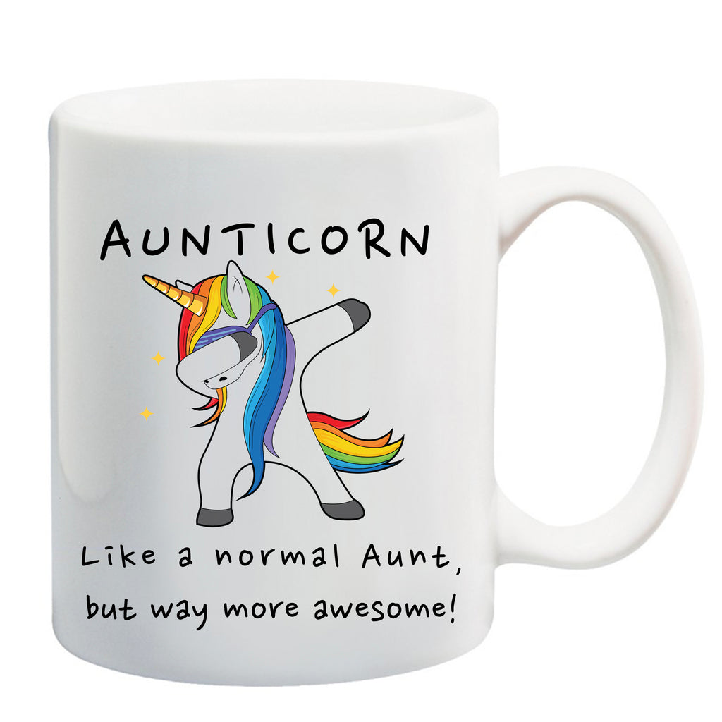 Ink Trendz® Aunticorn Unicorn Funny Aunt Gift, Aunt Announcement  11 oz. Ceramic Coffee Mug, promoted to aunt mug, promoted to aunt, Baby announcement