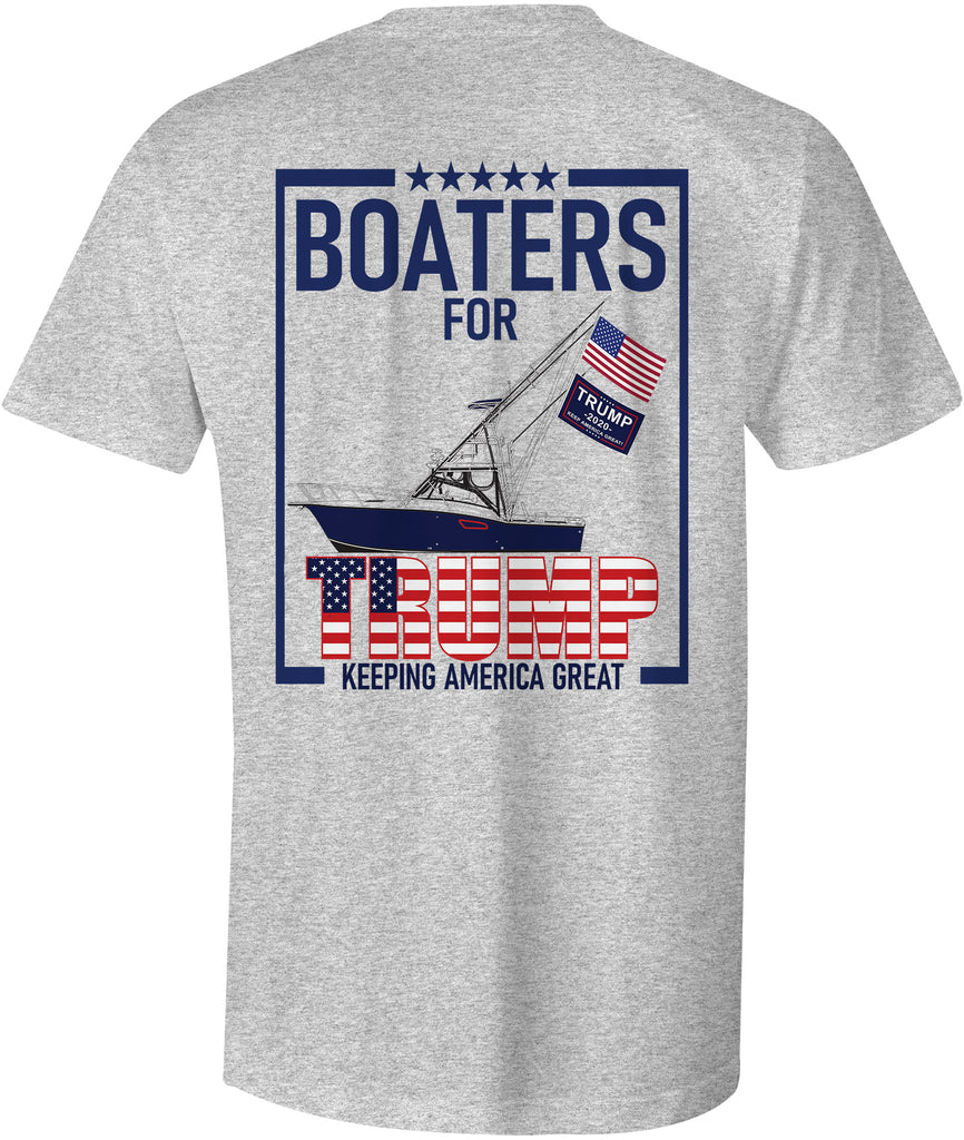 Ink Trendz® Boaters For Trump Keep America Great Premium T-Shirt (GD-2)