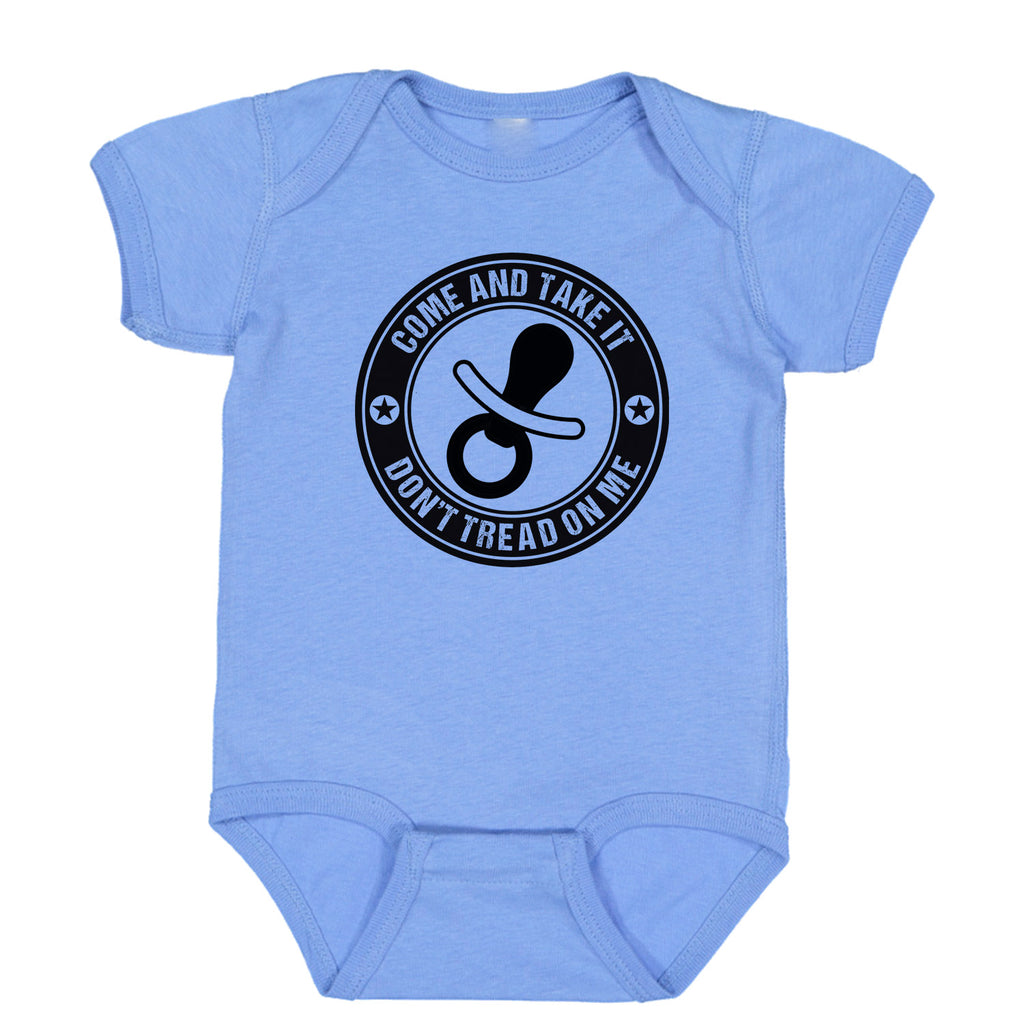Ink Trendz Come and Take It Pacifier Baby Bodysuit Romper