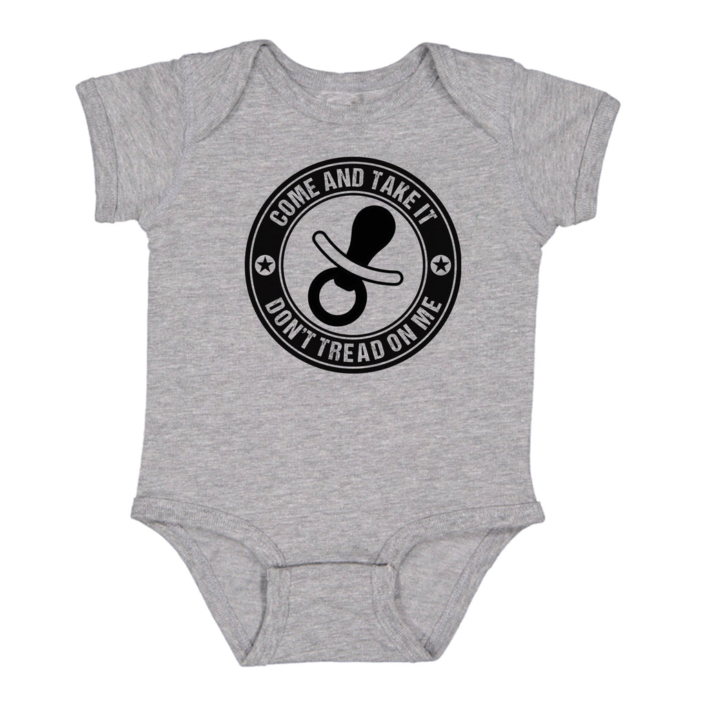 Ink Trendz Come and Take It Pacifier Baby Bodysuit Romper