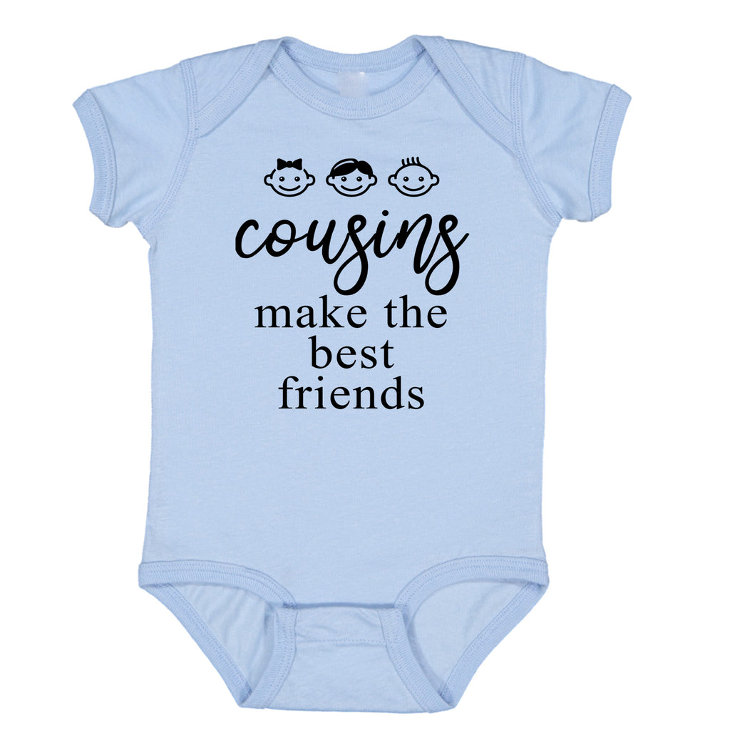 Ink Trendz Cousins Make the Best Friends Bodysuit One-piece Romper, cousin onesie, Cousins Onesies, Pregnancy Announcement, Pregnancy Onesies