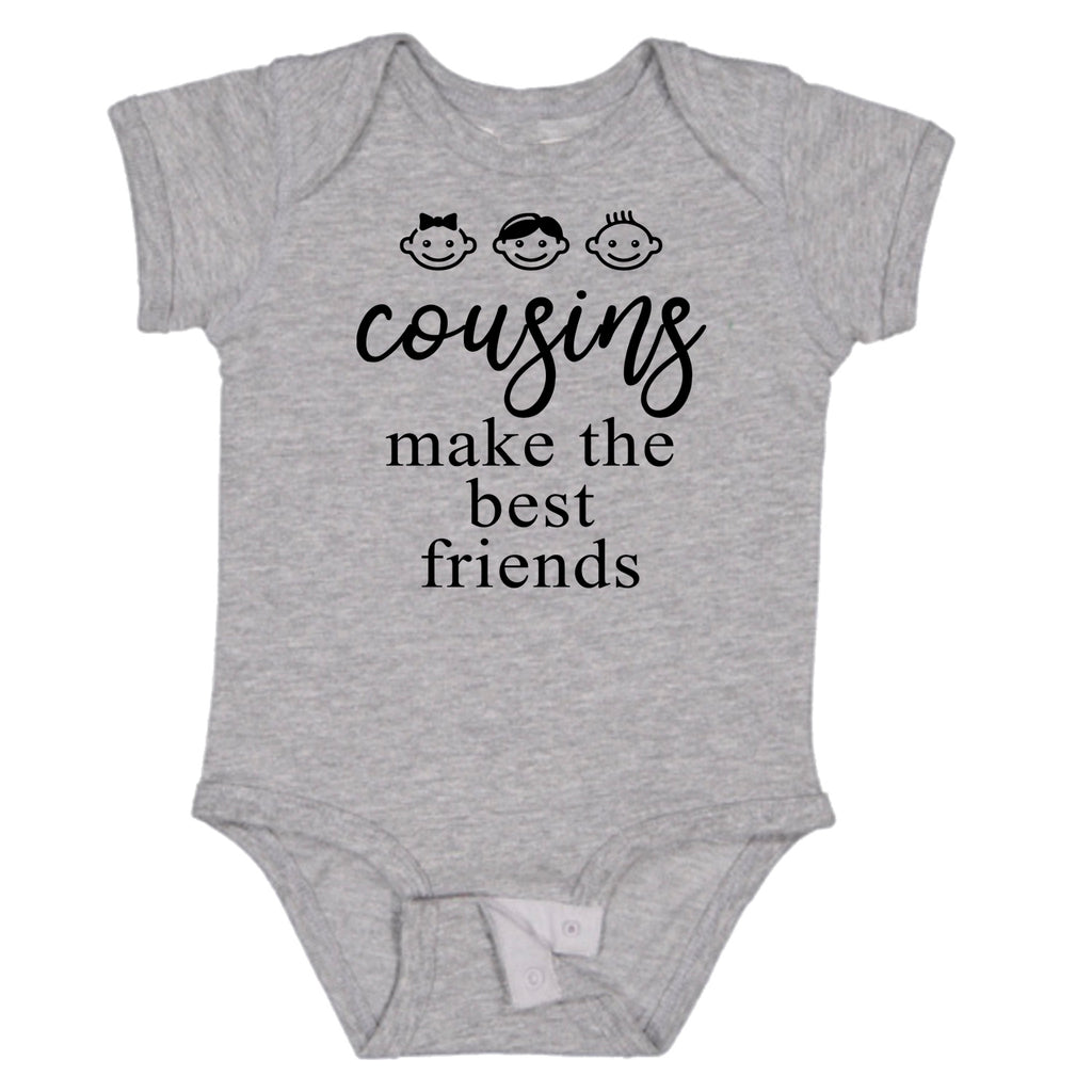 Ink Trendz Cousins Make the Best Friends Bodysuit One-piece Romper, cousin onesie, Cousins Onesies, Pregnancy Announcement, Pregnancy Onesies