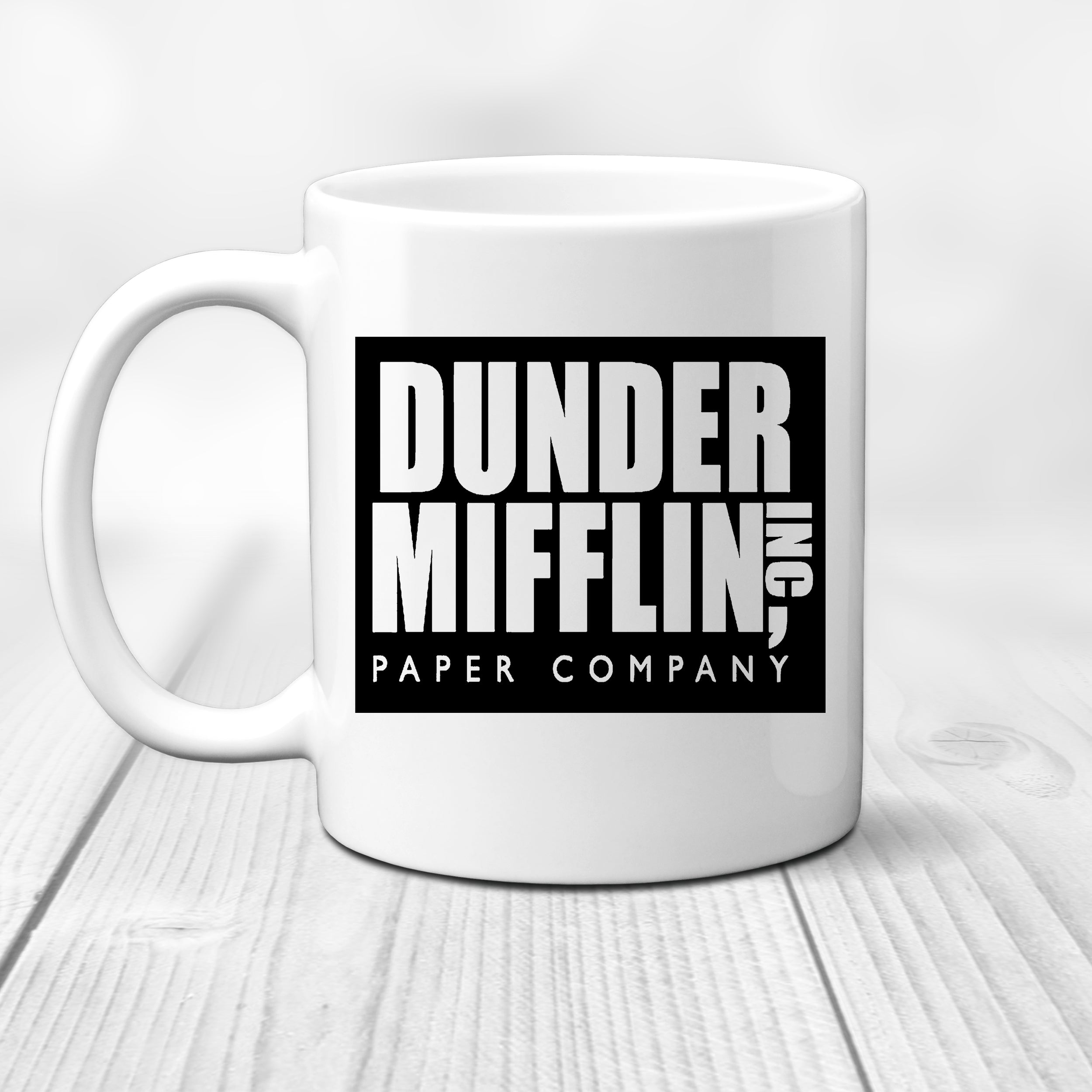The Office Dunder Mifflin Black Mug