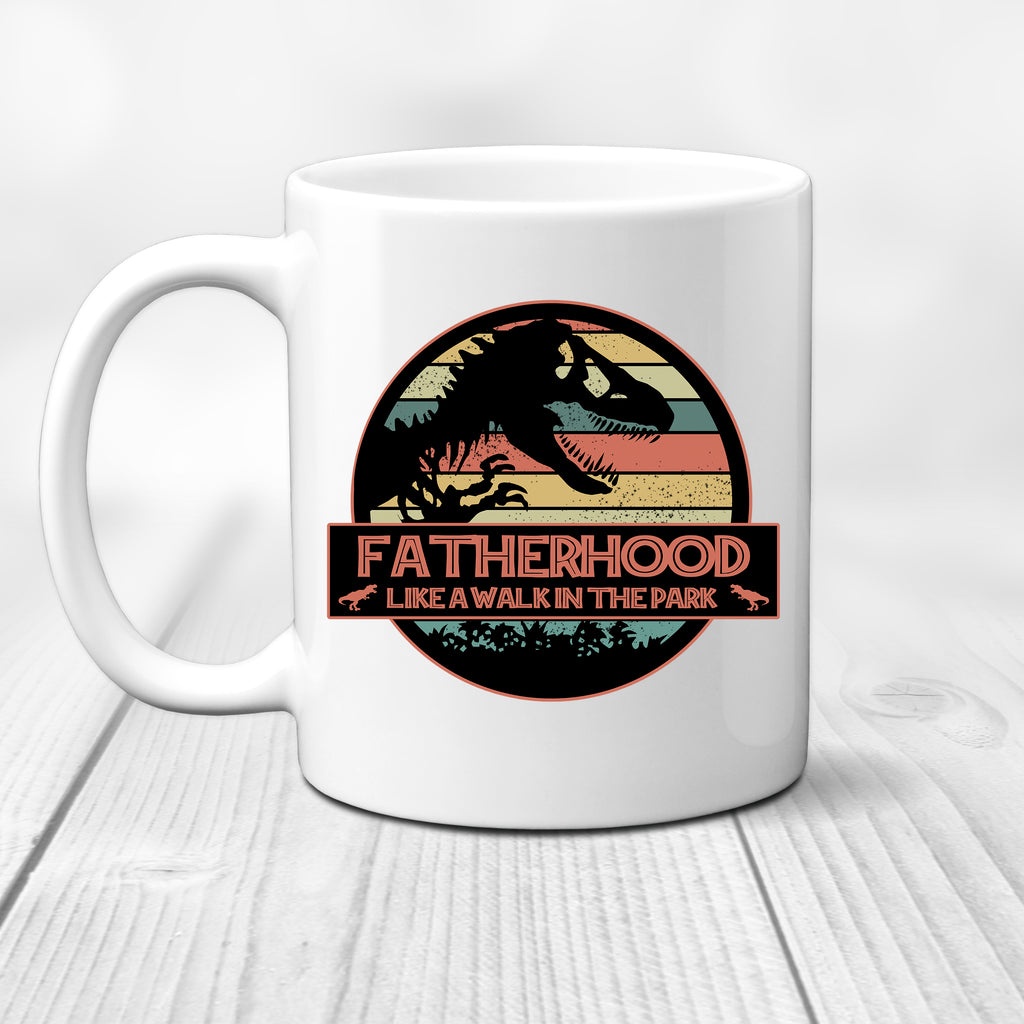 Ink Trendz® Fatherhood Jurassic, Dad Gift, Dad Announcement  11 oz. Ceramic Coffee Mug