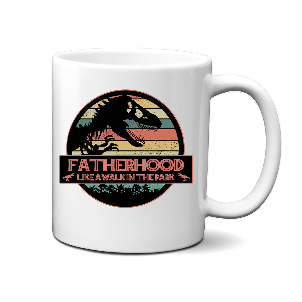 Ink Trendz® Fatherhood Jurassic, Dad Gift, Dad Announcement  11 oz. Ceramic Coffee Mug