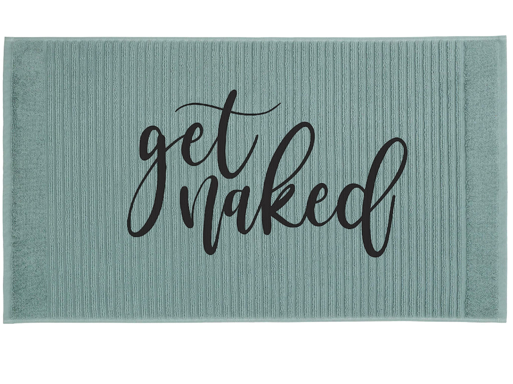 Ink Trendz Get Naked Cotton Hotel Style Bath Mat, Bath Tub Mat, 20"x 32"