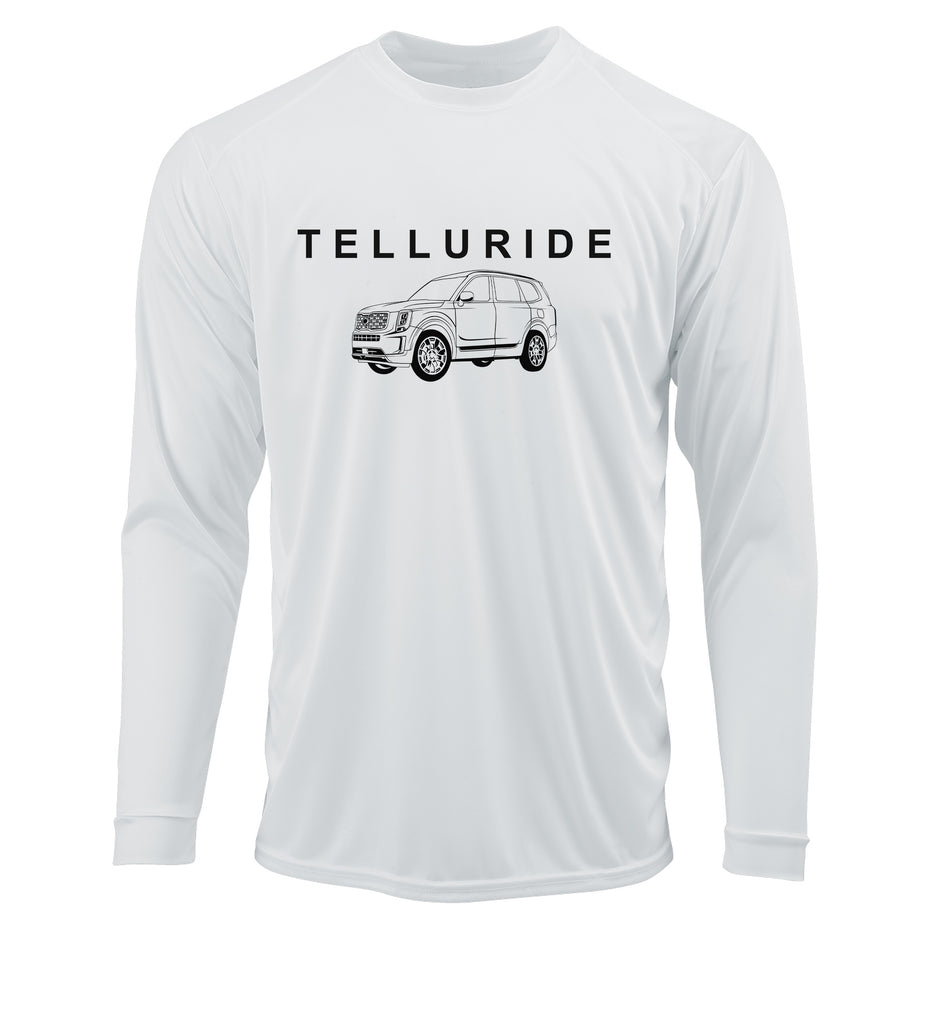 Ink Trendz® Telluride Nightfall Edition Outdoorsman Runner Performance UPF50+ Sports T-Shirt, Kia Telluride T-Shirt, Kia Telluride apparel, Kia Telluride Swag