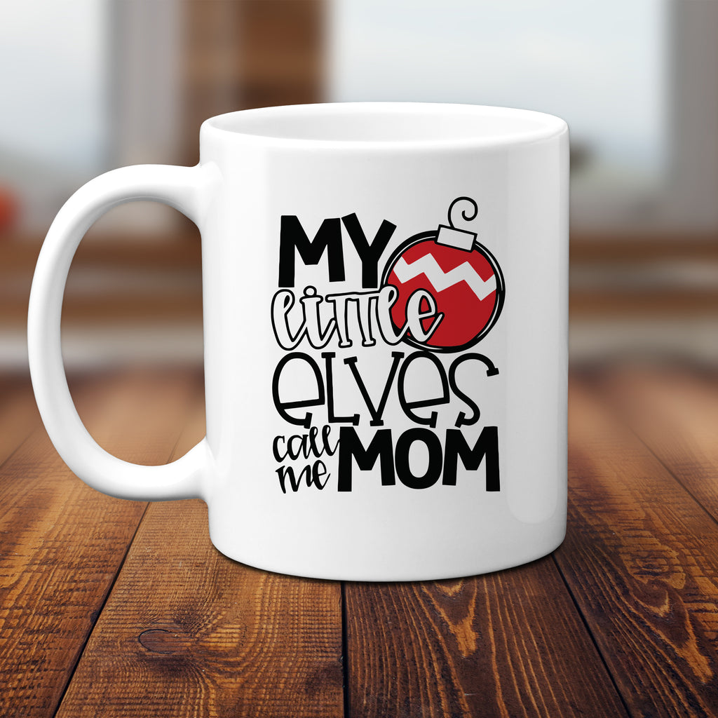 Ink Trendz® My Little Elves Call Me Mom Coffee Funny Christmas Coffee Mug, Cute Mom Mug, Mommy Mug, Mothers Day Mug, Mom Christmas Mugs, Mom Christmas Gift, Mothers Christmas Gift