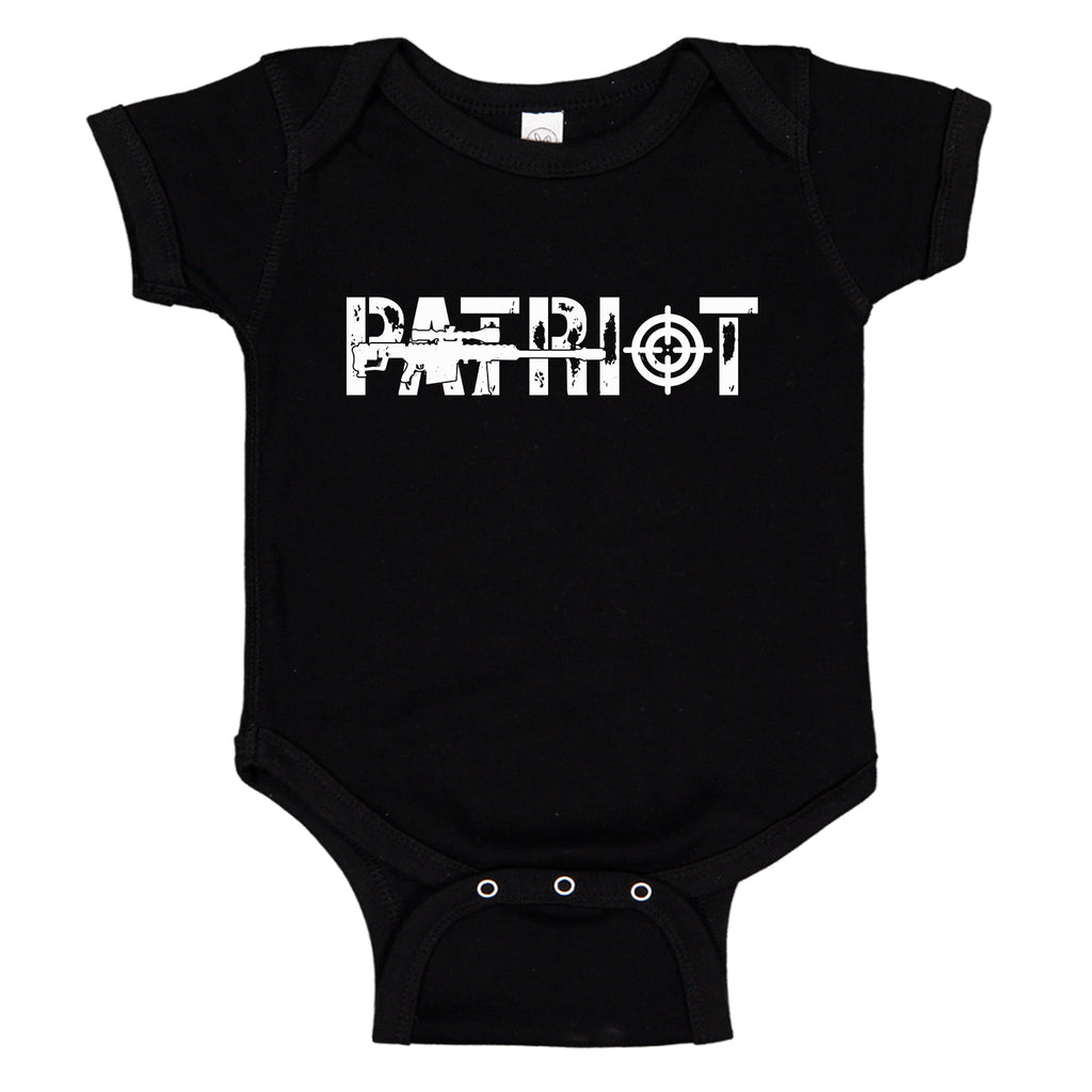 Ink Trendz Distressed PATRIOT AR-15 Gun Freedom Baby Bodysuit, Onesies, Military Onesie, Military Baby, Patriot Onesie, Patriot Onesies, Patriot Onesie, Gun Onesies, Gun Onesie, AR-15 Onesie