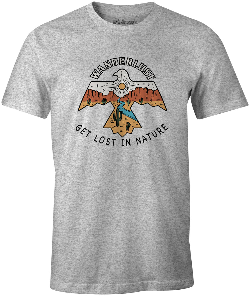 Ink Trendz® Wanderlust Desert Eagle Get Lost in Nature Cactus T-Shirt Arizona T-Shirt, California T-shirt, Cactus T-Shirt, Desert T-Shirt, Utah T-Shirt, Wanderlust T-Shirt, Nevada T-Shirt, Mohave Desert T-shirt