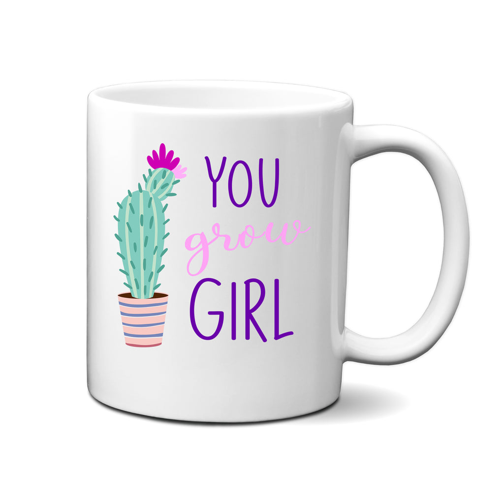 Ink Trendz® YOU GROW GIRL Cactus Desert Lifestyle 11 oz. Coffee Mug