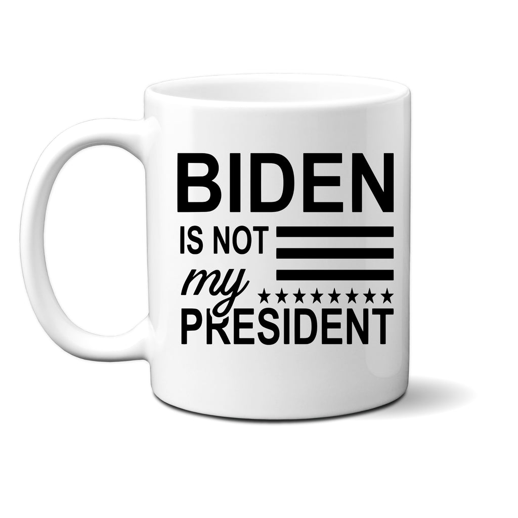 Ink Trendz® Biden Not My President Anit-Biden Joe Biden Political Humor Novelty Coffee Mug, TRUMP 2020, NOT MY PRESIDENT APPAREL, NOT MY PRESIDENT Mug, Not My President gear, Not My Preseident, Sleepy Joe