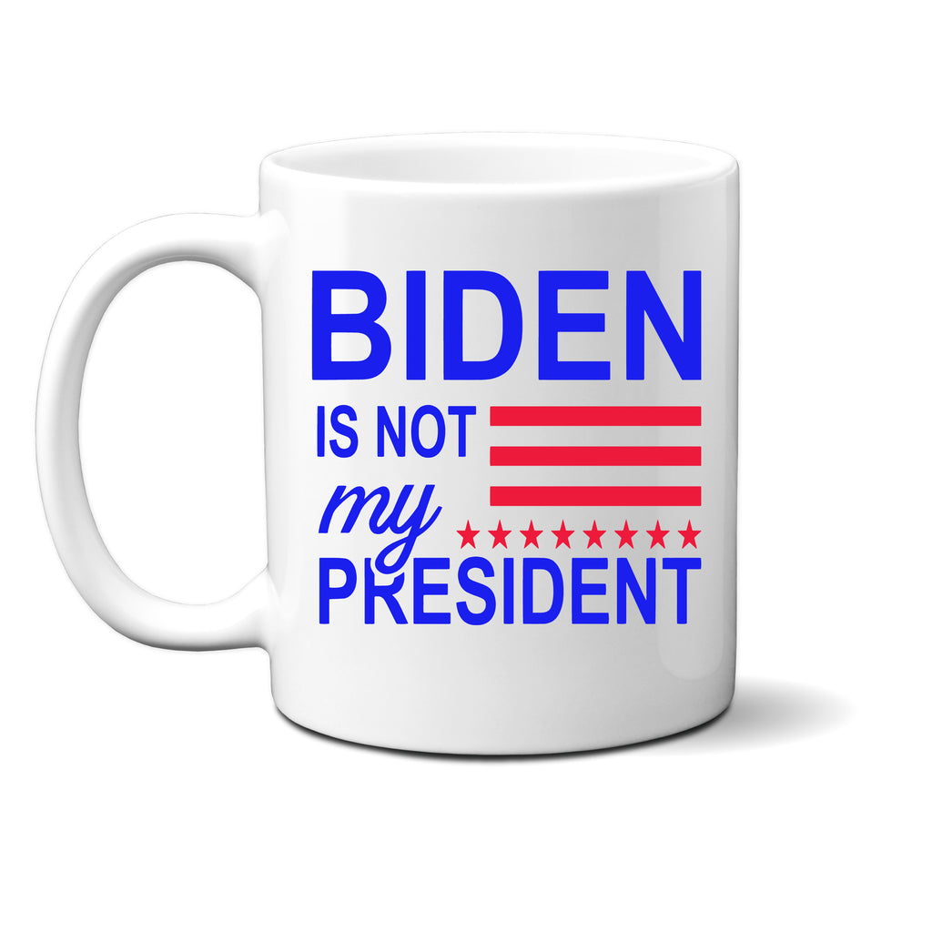 Ink Trendz® Biden Not My President Anit-Biden Joe Biden Political Humor Novelty Coffee Mug, TRUMP 2020, NOT MY PRESIDENT APPAREL, NOT MY PRESIDENT Mug, Not My President gear, Not My Preseident, Sleepy Joe
