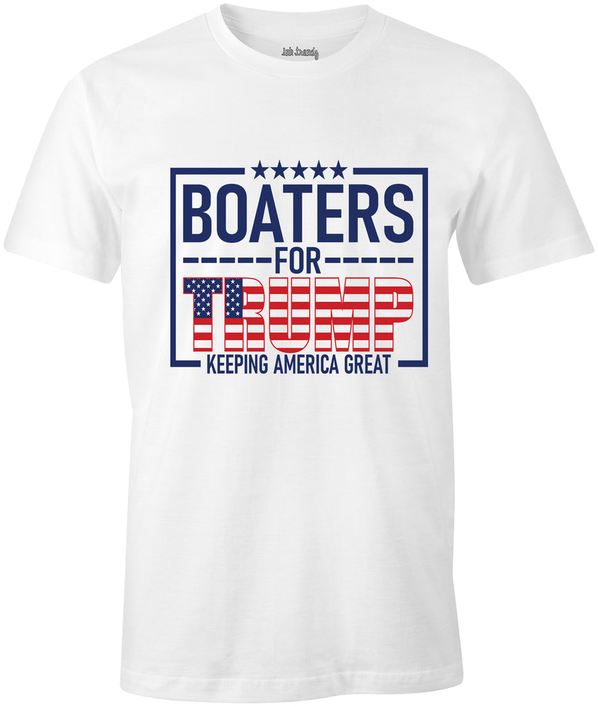 Ink Trendz® Boaters For Trump Keep America Great T-Shirt