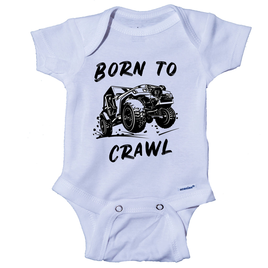 Ink Trend® Born to Crawl 4x4 Off Road Baby Bodysuit Onesie®