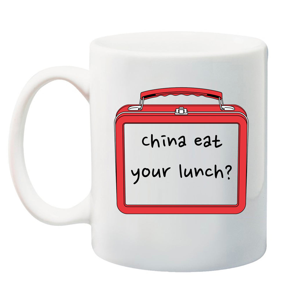 Ink Trendz® China eat your Lunch? Lunchbox Political Humor Novelty Coffee Mug, Joe Biden mug, Political Debate Mug