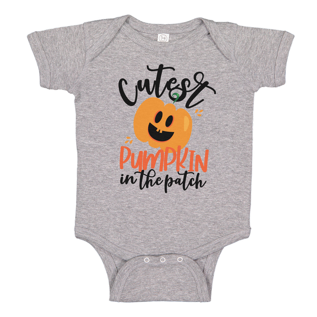 Ink Trendz® Cutest Pumpkin in the Patch Baby Halloween Baby One-piece Bodysuit Halloween onesie