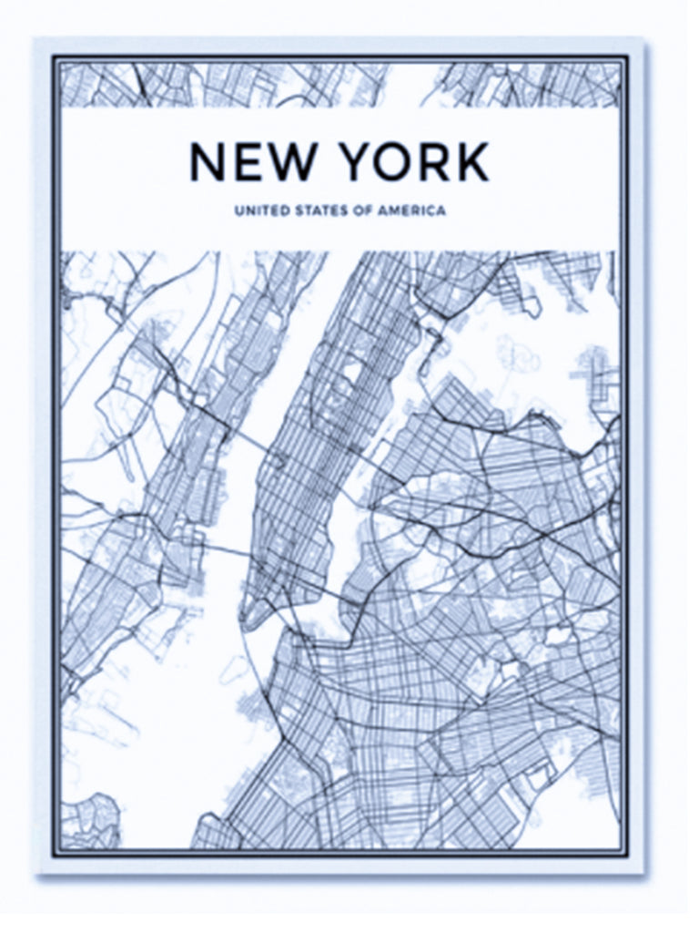 Ink Trendz® New York City Black & White Line Art Canvas Print