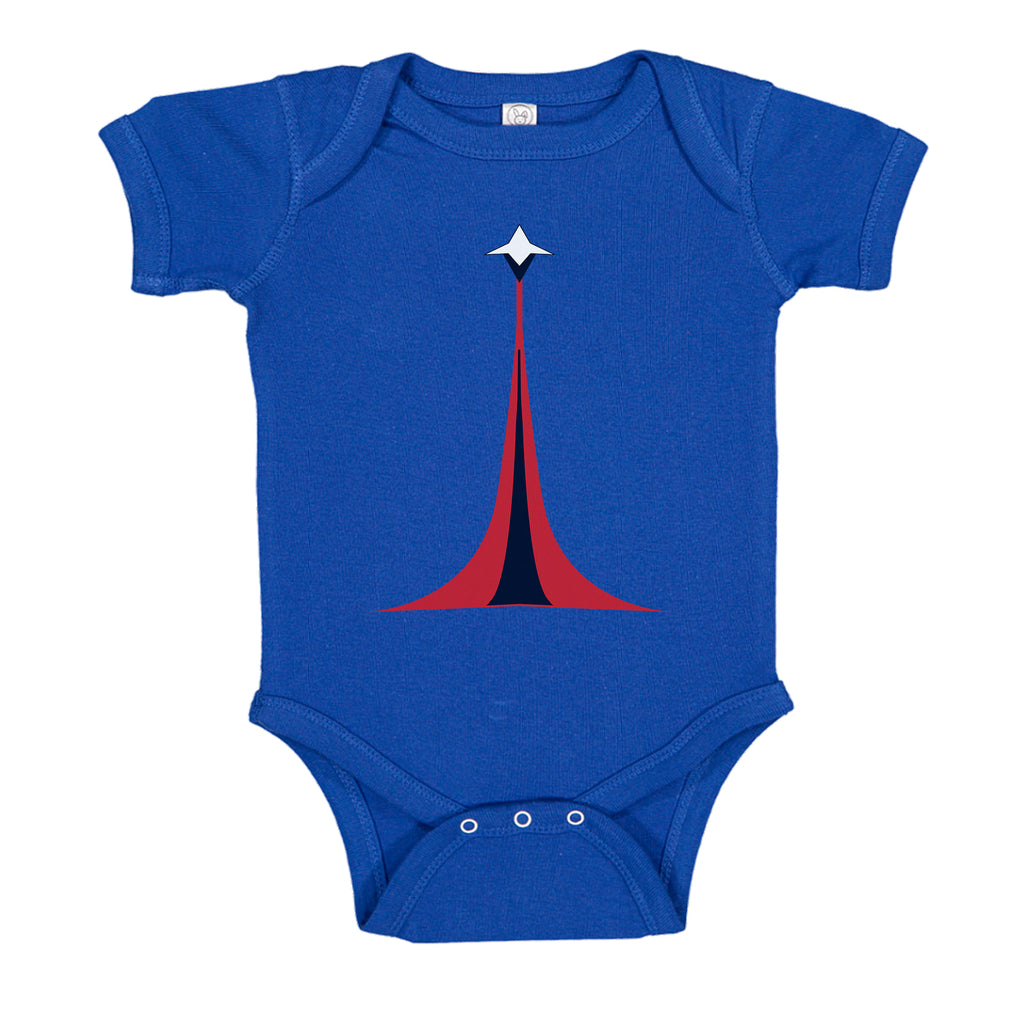 Ink Trendz Space Force Cadet TV Show Funny Novelty Baby One-Piece Bodysuit Romper Space Force Netflix Show T-Shirt, Space Force Netflix Onesie in Royal Blue