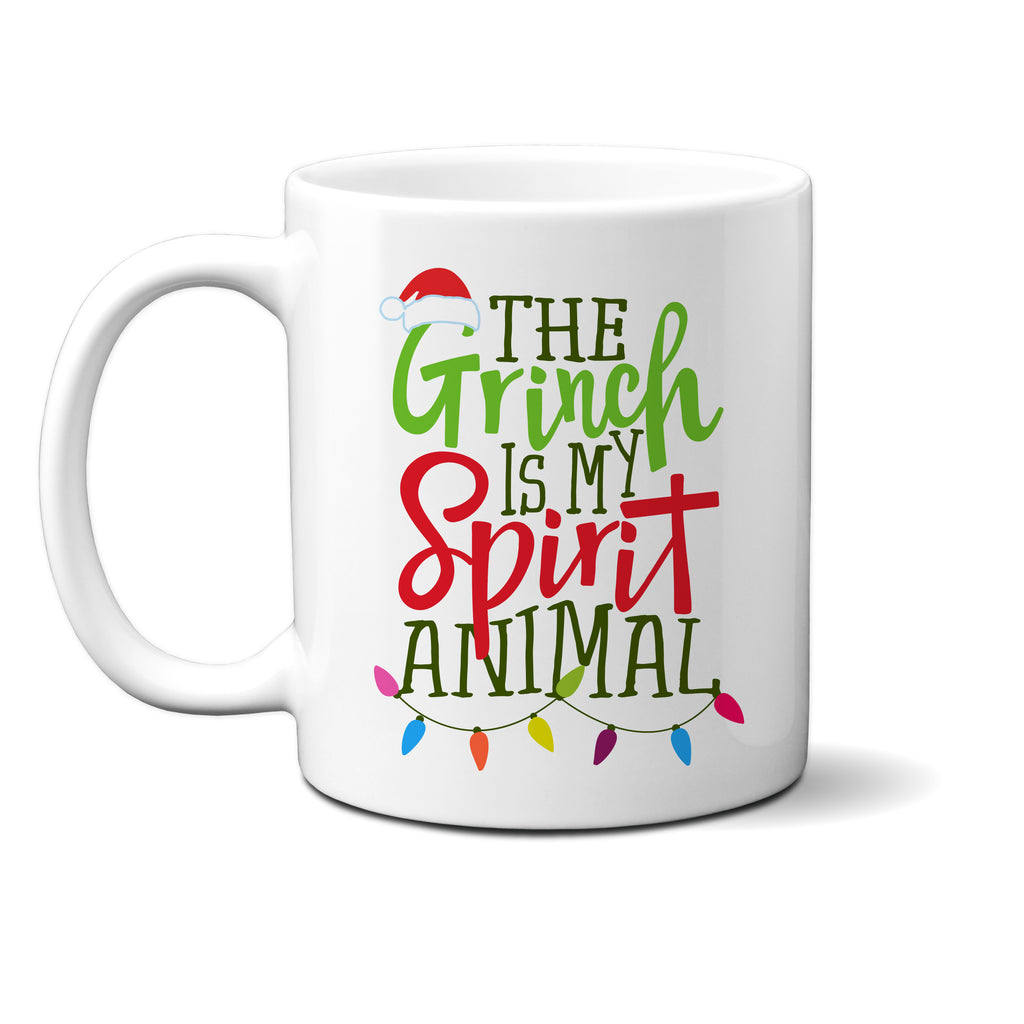 Ink Trendz® The Grinch Is My Spirit Animal Funny Christmas Coffee Mug